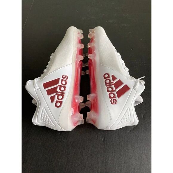 Adidas SM Freak Mid “White University Red” Football Cleats FX1308 Men’s Size 14 - Picture 6 of 10